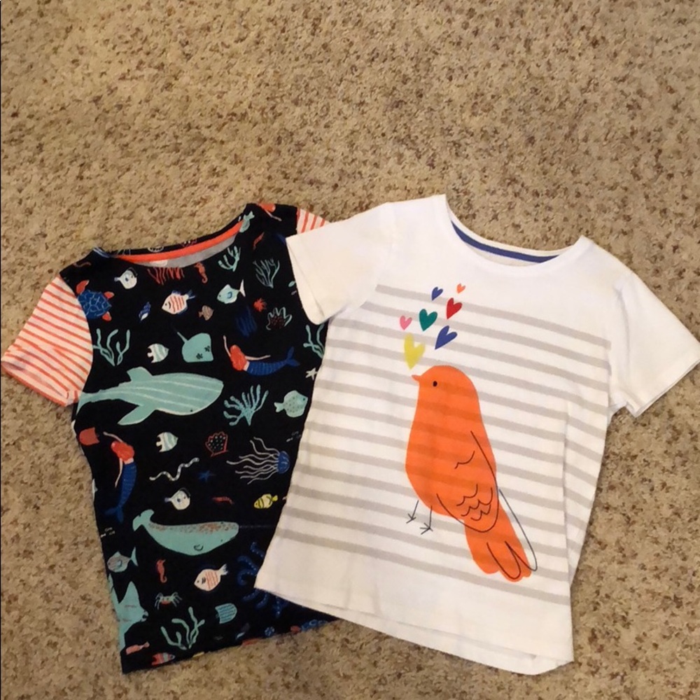 Lot of 2  Mini Boden tops EUC SZ 7/8
